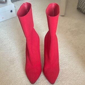 Steve Madden Red Heeled Boots